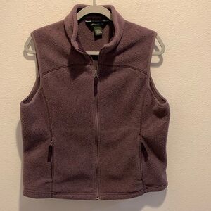 Eddie Bauer Womens Lavender Sherpa Vest. Size Large. Polartec.​​​​​​​​​​​​​